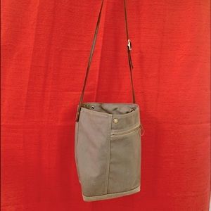 Moop Shop Canvas Crossbody w/ Leather Adjustable Strap